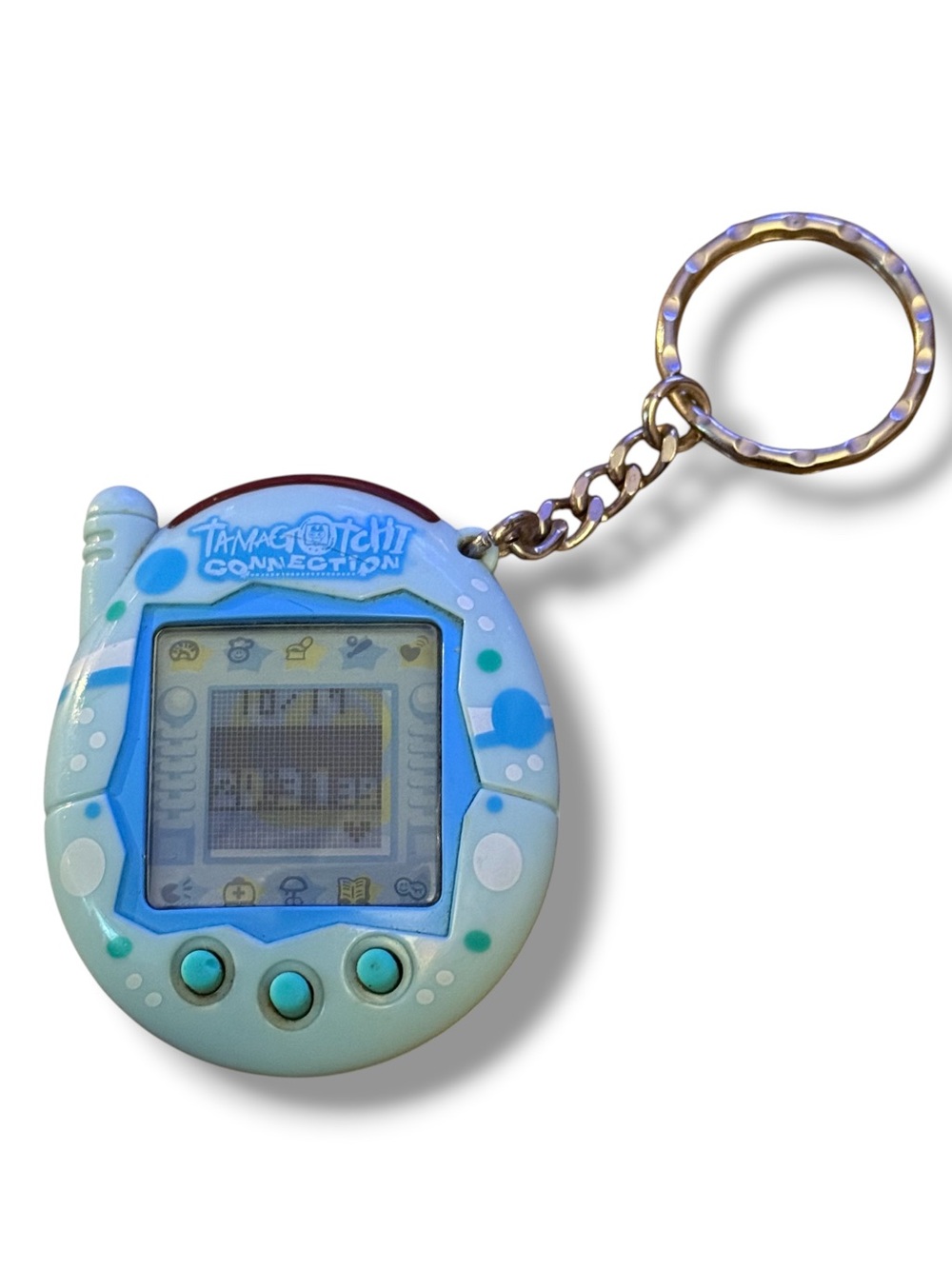 Vintage 2004 Tamagotchi connection blue bubbles virtual pet